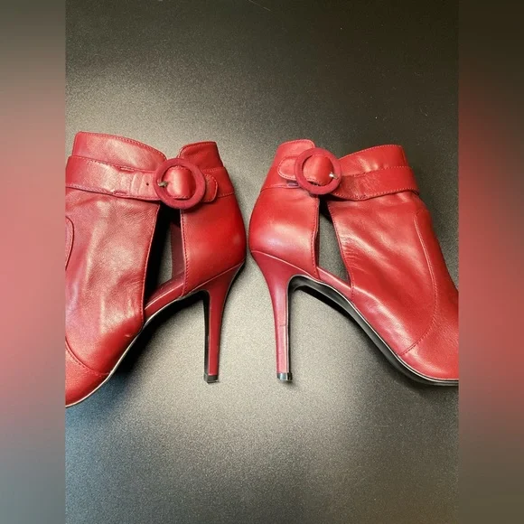 🔥 Nine West sexy red pointed dress booties Size 9.5 - Picture 5 of 8